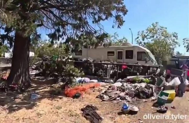 Playground in Kamala's Hometown: Homeless Crisis Ignites Fury! — children's park Oakland issues, homelessness crisis California 2025, urban decay in Kamala Harris' hometown