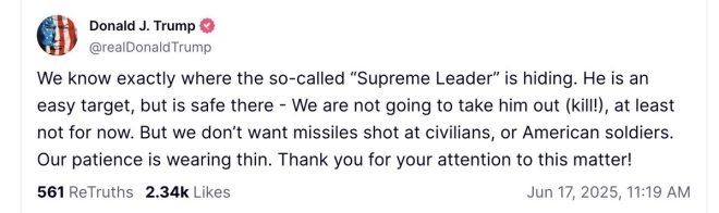 "President of the United States threatens assassination on social media - unprecedented and shocking behavior" — President assassination threat, Social media diplomacy, Political embarrassment