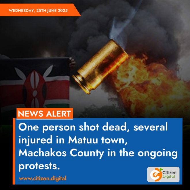 Protests Turn Deadly: One Shot, Many Injured in Matuu — protests in Machakos County 2025, violence in Matuu town, casualties during civil unrest in Kenya