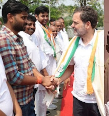 Rahul Gandhi's Handshake: Controversy Unveiled! — Rahul Gandhi handshake controversy, Sanjeev Mukhiya NEET paper leak, Pradeep Mukhiya relationship 2025