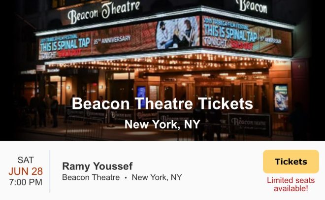 Ramy Youssef's NYC Show: Surprising Guests Spark Outrage! — comedy shows NYC, Ramy Youssef tickets, Beacon Theatre events 2025