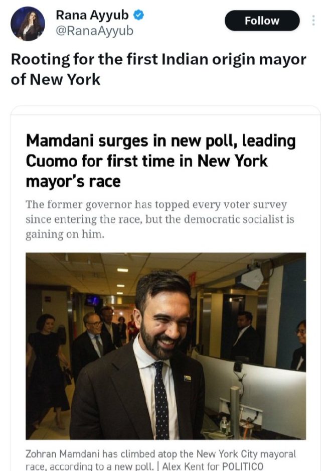 Rana Ayyub Backs Zohran Mamdani: Anti-India Outcry! — Rana Ayyub controversy, Zohran Mamdani support, Indian community awareness 2025