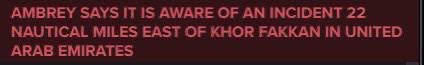 Risk Alert: Mysterious Incident Near UAE Coast Shocks Experts! — global risk assessment, maritime security incidents, UAE risk management updates