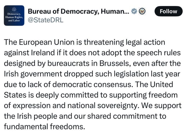 Rubio Slams EU's "Hate Speech" Law: Free Speech at Risk! — free speech advocacy, EU censorship laws, Ireland speech regulation