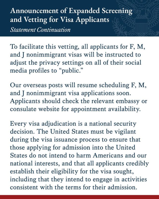 Rubio's Shocking Visa Move: Social Media Checks Required! — student visa social media policy, U.S. immigration security measures, Marco Rubio visa vetting guidelines