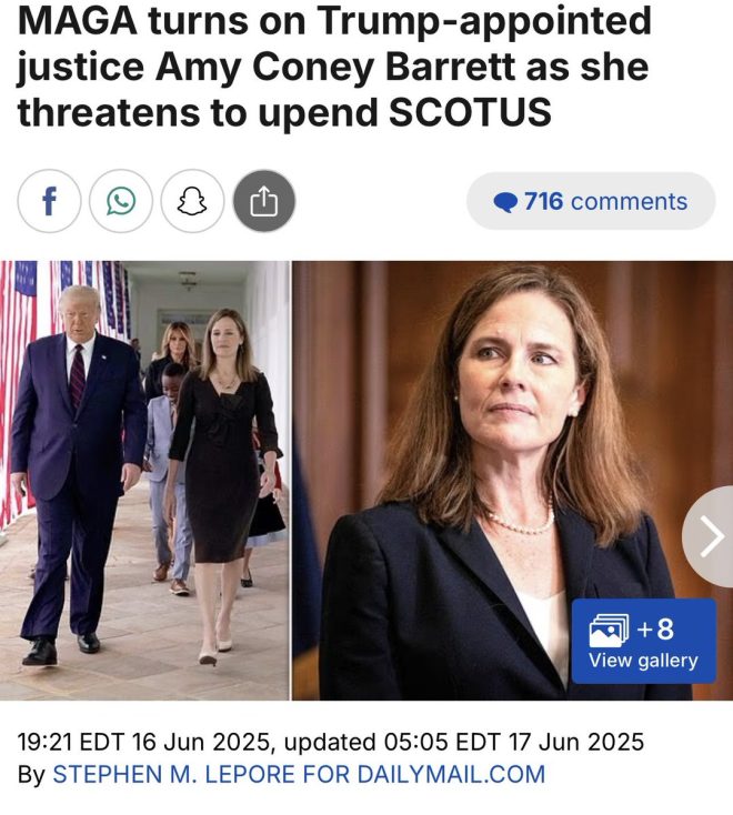 "SHOCKING: Justice Amy Coney Barrett Betrays Conservatives, Aligns with Liberal Justices 82% of the Time!" — Justice Barrett betrayal, Amy Coney Barrett liberal record, MAGA vindicated Barrett
Barrett flip-flop, Supreme Court justices alignment, Amy Coney Barrett voting trends
Conservative disappointment Barrett, Barrett liberal leanings, Barrett judicial shift