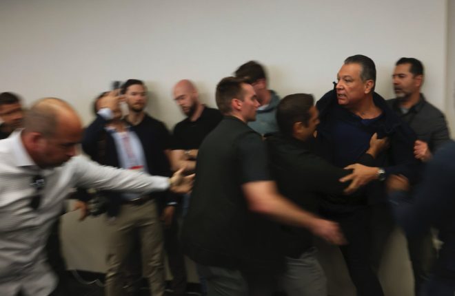 Sen. Padilla Dragged Away: Security Clash Sparks Outrage! — Sen. Alex Padilla news, DHS security incident, Etienne Laurent AP photo
