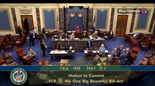 Senate Republicans' Shocking Defeat: Trump's Bill Rejected! — Senate Republicans fail vote 2025, Trump Big Ugly Bill vote results, GOP motion to commit failure