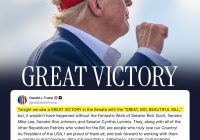 Senate's "Beautiful Bill" Sparks Outrage: Who Really Won? —  Senate victory 2025, Republican senators' success, Great Big Beautiful Bill