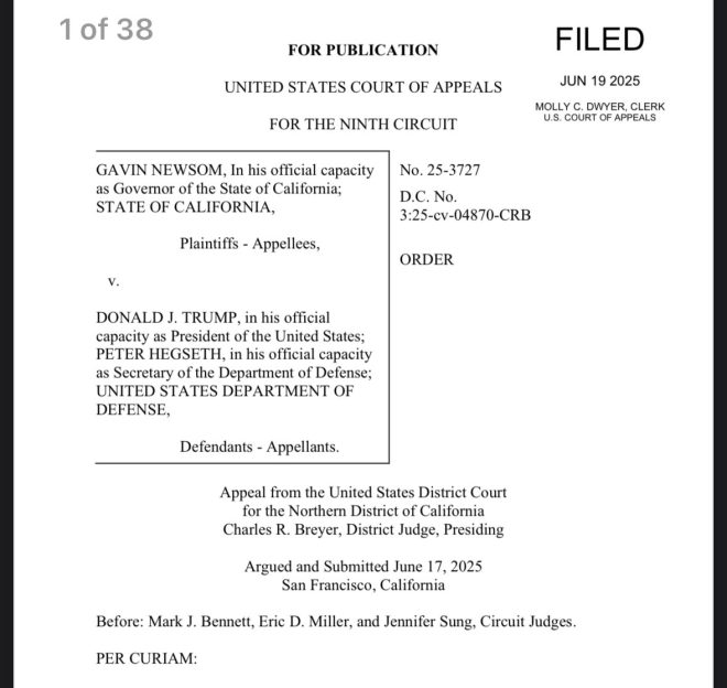 Shock Decision: Federal Court Strips Newsom's Guard Control! — Federal Appeals Court Ruling, Gavin Newsom National Guard Control, Judge Breyer Order Blocked