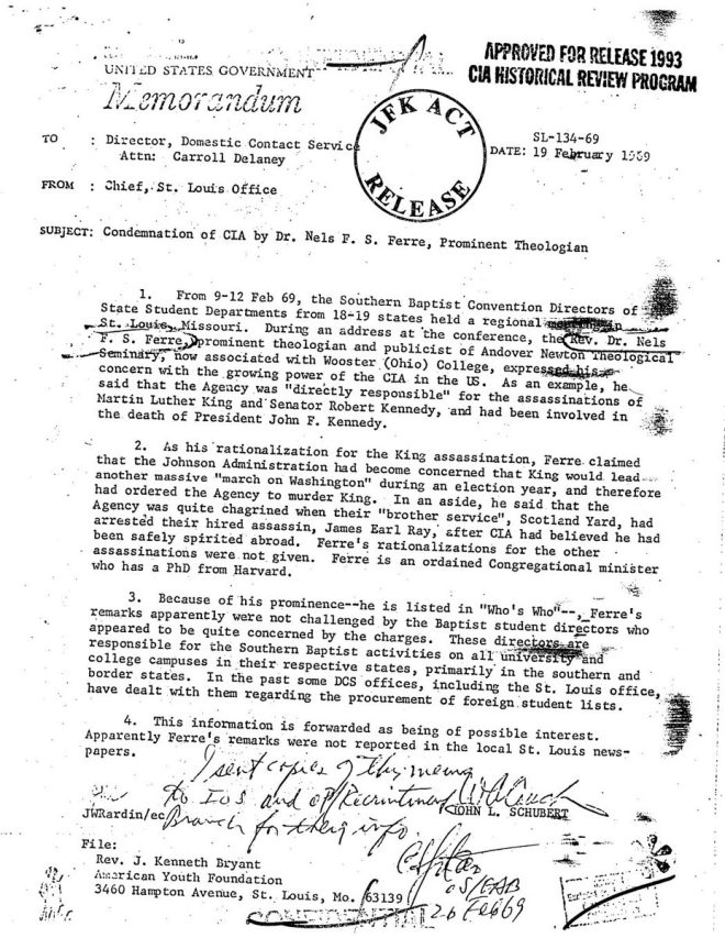 Shocking CIA Memo: Theologian Links Agency to JFK, RFK, MLK Assassinations! — CIA assassination allegations, declassified government documents, theologian claims CIA involvement