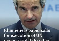 Shocking Call: Khamenei Demands IAEA Chief's Execution! —  Khamenei execution threat, IAEA head controversy, Iran regime terrorism