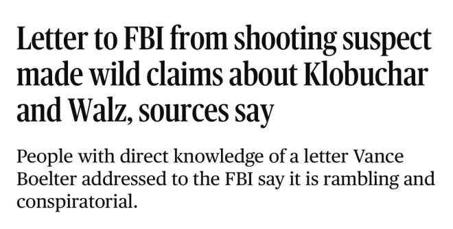 Shocking Claims: Walz, Klobuchar, and a Political Assassin! — Minnesota politician news, Tim Walz FBI letter, Amy Klobuchar assassination plot