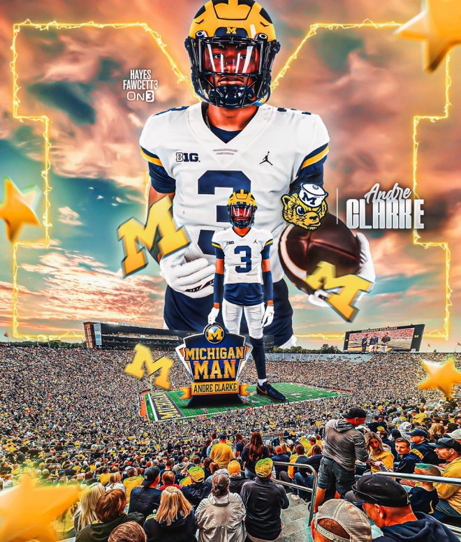Shocking Commitment: Andre Clarke Jr. Picks Michigan! —  Four-Star Safety Commitment Michigan, Andre Clarke Jr. Michigan Wolverines, Richmond VA Football Prospects