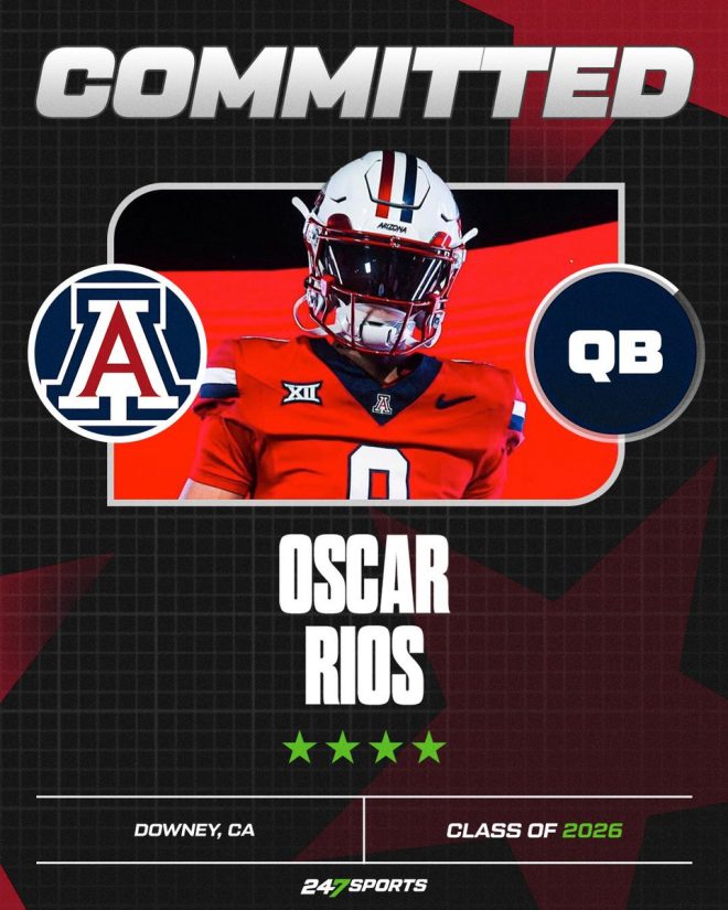 Shocking Commitment: QB Oscar Rios Chooses Arizona! — Four-star quarterback commitment Arizona, highest-rated recruit Wildcats 2025, Oscar Rios Arizona football news