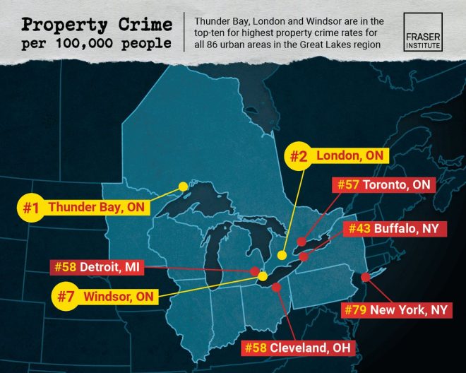 Shocking Crime Stats: Is Canada Outpacing U.S. Cities? — high property crime rates Canada, 2025 crime statistics North America, worst cities for crime in Canada