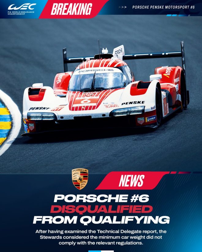 Shocking Disqualification: Porsche's Le Mans Dreams Dashed! — Porsche Le Mans disqualification news, Hypercar class grid positions, 2025 WEC racing updates