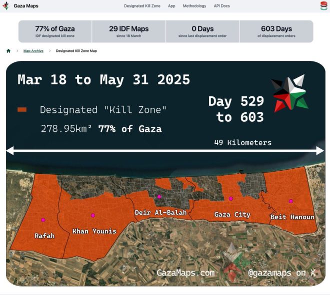 Shocking Map Reveals Israel's 77% "Kill Zone" in Gaza! — Gaza conflict map analysis, Israel designated danger zones, humanitarian crisis in Gaza 2025