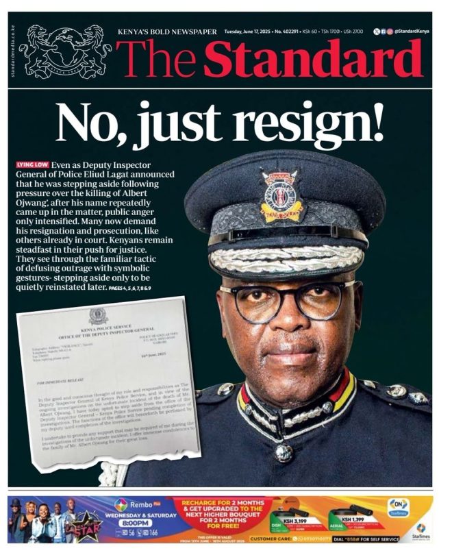 Shocking Revelations in Tuesday's @StandardKenya! — Grab the latest news from Standard Kenya, Subscribe to Standard Kenya digital edition, Read Standard Kenya e-newspaper online