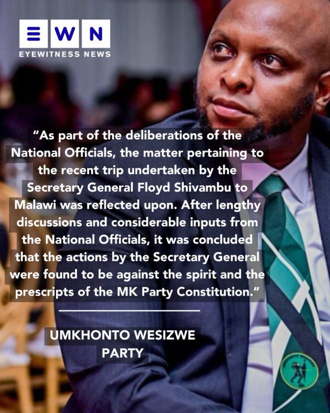 Shocking Shakeup: Floyd Shivambu's Unexpected Demotion! — Floyd Shivambu news, Umkhonto weSizwe political updates, South African National Assembly 2025
