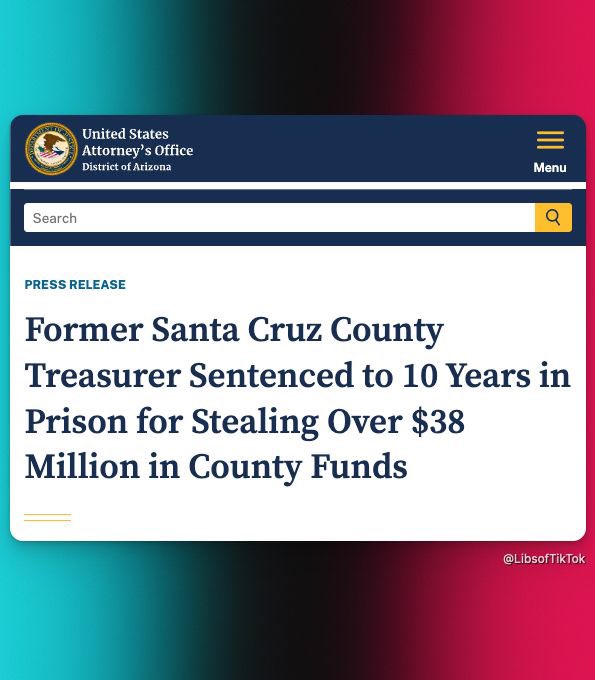 Shocking Theft: Ex-Treasurer Gutfahr Gets 10 Years! — Former County Treasurer Embezzlement Case, Santa Cruz County Fraud Scandal, Elizabeth Gutfahr Sentencing 2025