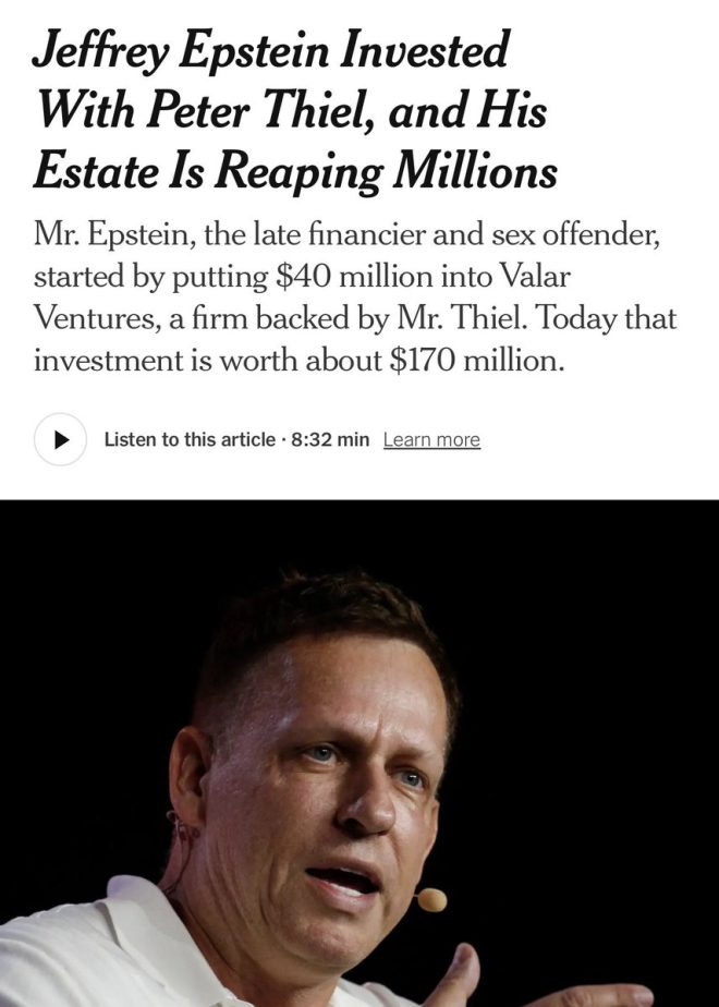 Shocking Ties: Epstein Funded Thiel's Rise to Power! — Investigative journalism, high-profile scandals, media exposé