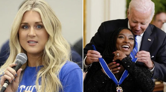 Simone Biles vs. Riley Gaines: Medals or Media Fame? —  Simone Biles Olympic achievements, Riley Gaines media controversy, gymnastics medal race 2025