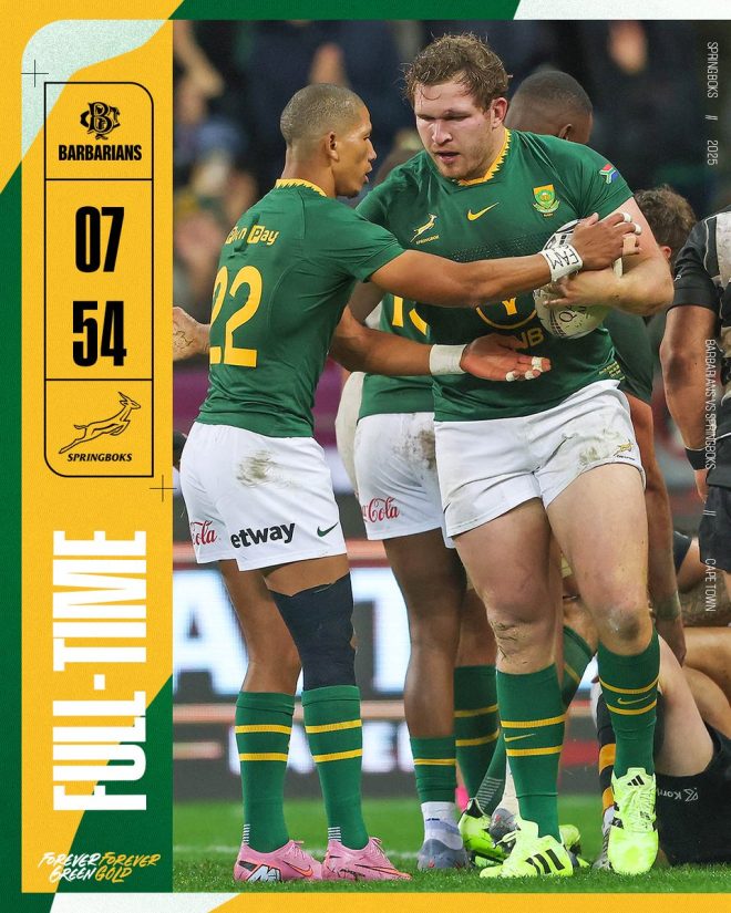 Springboks vs BAR: Did the Right Team Win in Chaos? — rugby match highlights, thrilling sports performances, team spirit in challenging conditions