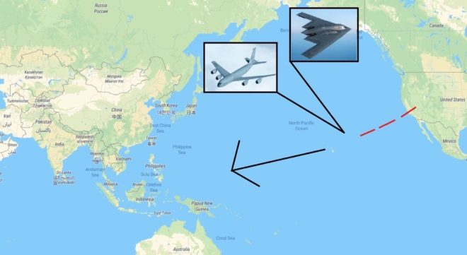 Stealth Bombers Near Hawaii: A Precursor to War? — B-2 stealth bomber deployment, U.S. military operations 2025, midair refueling missions