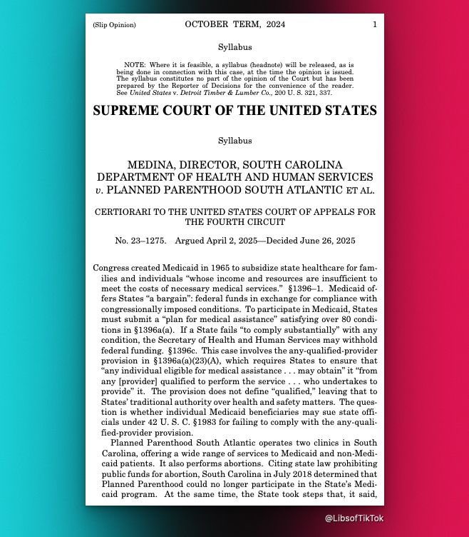 Supreme Court's Shocking Ruling: Planned Parenthood Funding CUT! — Supreme Court ruling 2025, South Carolina abortion funding case, Planned Parenthood defunding news