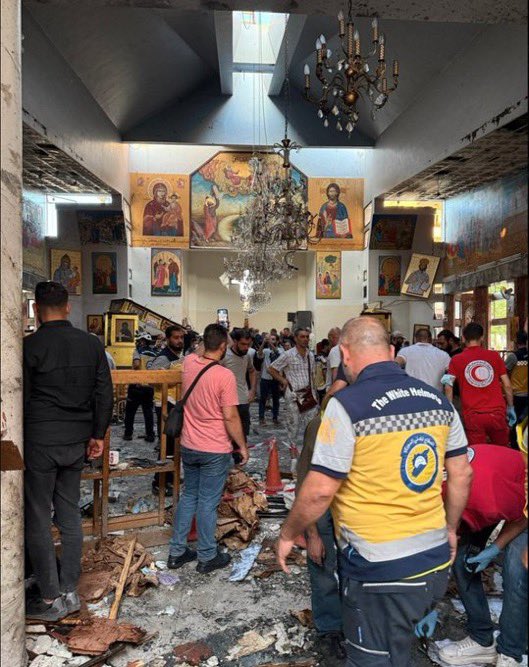 "Syrian Christian Population Plummets to Under 300,000 - Another Church Bombed in Damascus, Genocide Continues Unchecked" — Syrian Christian population decline, Middle East church bombings, Islamist genocide against Christians