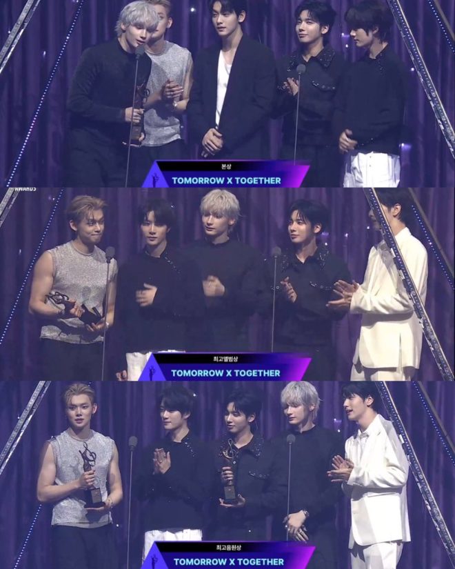 TXT sweeps 34th Seoul Music Awards with 3 wins: Best Album, Best Song, and Bonsang! 🏆🎶 What's the secret to their success? — Seoul Music Awards 2025, TXT Bonsang winner, Tomorrow album award, Deja Vu song recognition