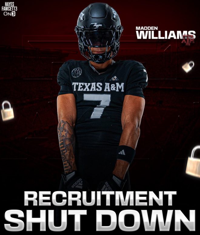 Texas A&M Star WR Commit Shocks with Recruitment Closure! — Four-Star WR Texas A&M commitment, Madden Williams recruitment news, Aggieland national championship aspirations