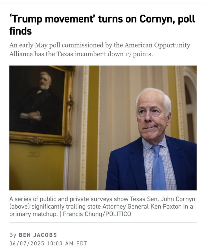 Texas Shock: Cornyn Faces 17-Point Deficit Against Paxton! — Texas election news, John Cornyn poll results, Ken Paxton lead 2025