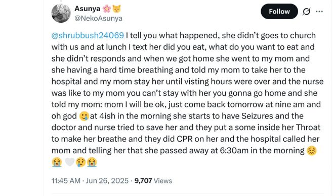 Tragic Death of Neko Asunya Leaves Fans Heartbroken