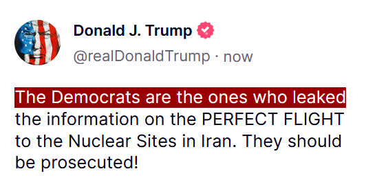 Trump Blames Democrats for Iran Intel Leak! — Trump Iran strike allegations, Democrats intel leak 2025