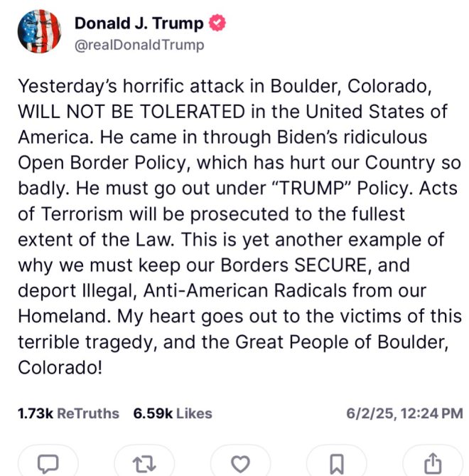 Trump Calls for New Travel Ban After Colorado Terror Attack! —  President Trump Colorado attack response, Islamic travel ban 2025, terrorism prevention measures
