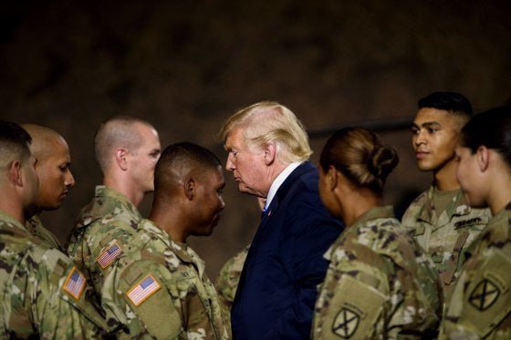 "Trump Declares National Emergency, Deploys Military to Stop Biden Invasion: Do You Support?" π¨πΊπΈ β
National emergency declaration, military assets, Biden invasion reversal
Trump announcement, national security crisis, military intervention
Presidential power, emergency response, political controversy