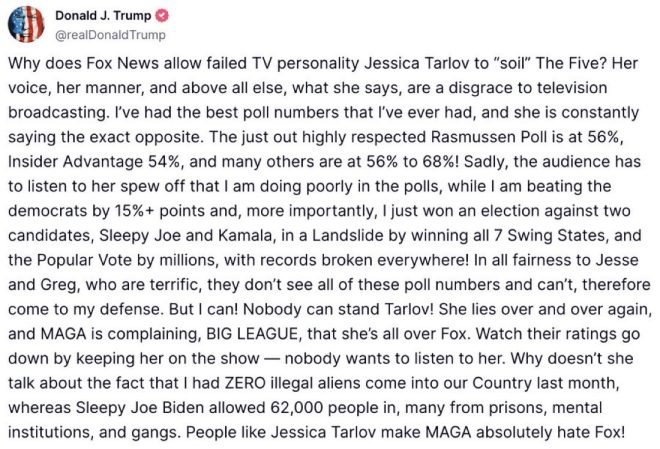 Trump Demands Tarlov's Exit from Fox: Is Censorship Coming? — Trump calls for Tarlov removal from Fox, Fox News controversy 2025, Jessica Tarlov criticism and backlash