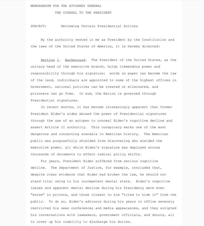 Trump Launches Shocking Probe into Biden's Autopen Use! —  Trump Biden investigation news, cognitive decline political controversy, autopen presidential actions inquiry