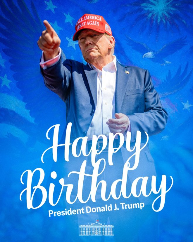 Trump Turns 77: Is He America's Key to a New Golden Age? — Happy Birthday Donald Trump 2025, Donald Trump American patriot, Golden Age of Trump presidency