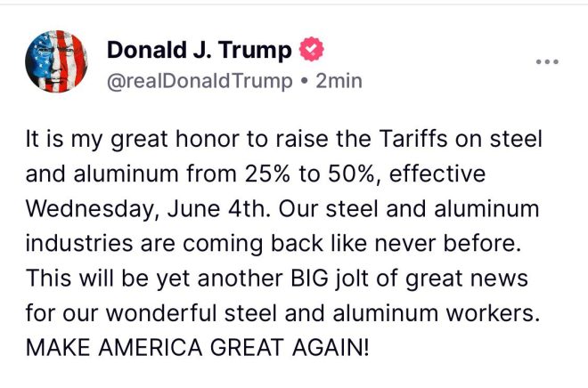 Trump doubles down on tariffs: Raises steel and aluminum taxes to 50% in controversial move. Economists warn of more job losses and higher prices for consumers. — Trump tariff increase, steel and aluminum taxes, economic impact of tariffs