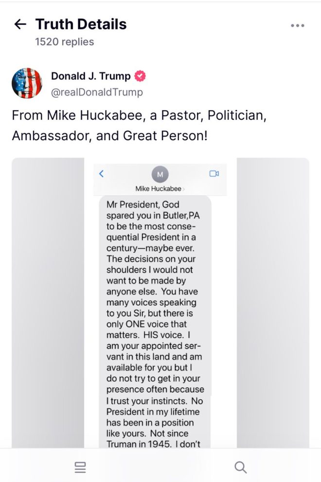 Trump's Alarming Response to Huckabee's Nuke Suggestion! — Trump Truth Social, Huckabee Iran threat, Christian Zionist rhetoric