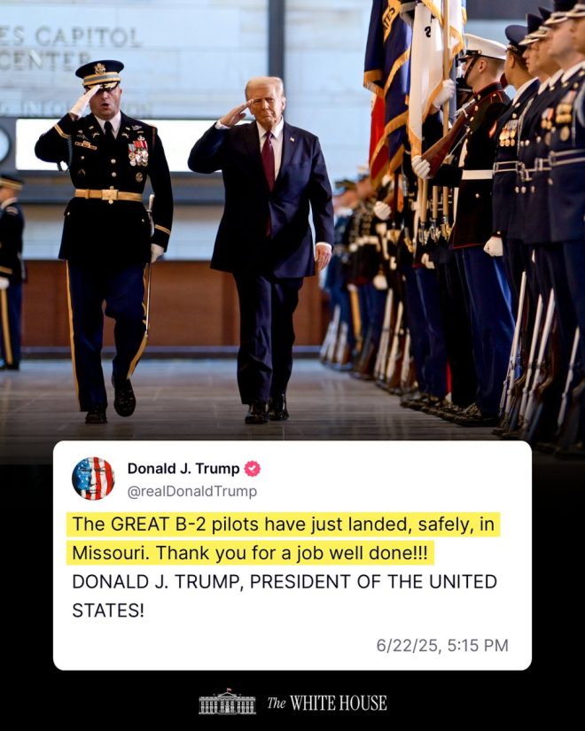 Trump's B-2 Pilots Land: Safe or Just a Political Stunt? — B-2 pilots landing Missouri, Donald Trump message pilots, US military flight achievements 2025