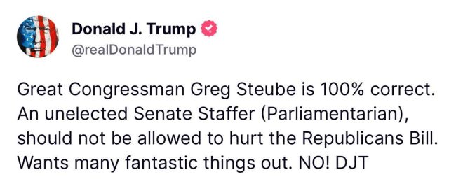 Trump's Bold Claim: Unelected Staffer Blocking GOP Agenda? — Trump Parliamentarian controversy, GOP legislation backlash, Senate staffer dismissal 2025