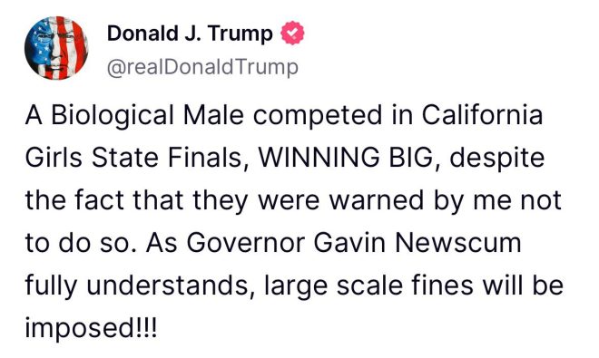 Trump's Bold Move: Fines for CA's Transgender Sports Rule! —  Trump California sports fines, gender equality in athletics 2025, transgender athletes competition laws