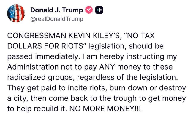 Trump's Bold Move: No Funds for Riot Groups! — anti-riot funding 2025, Trump administration policy 2025, legislation against protest funding