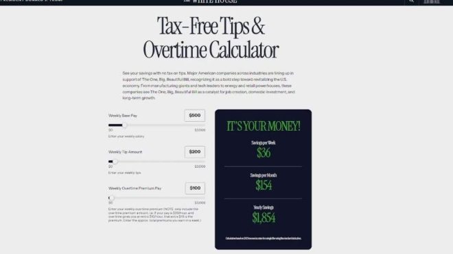 Trump's New Calculator: A Tax Break or Just Smoke & Mirrors? — tax savings calculator, overtime pay estimator, 2025 income tax benefits