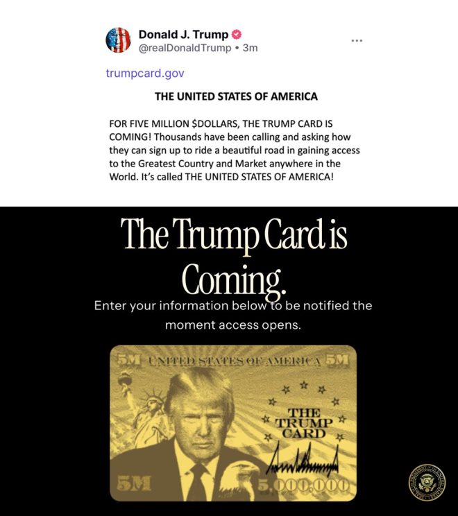 Trump's New Card: A Game-Changer or Just a Gimmick? — Trump Card registration, official Trump website 2025, exclusive Trump Card updates