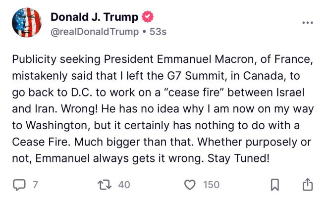 Trump's Shocking Claim: Macron's G7 Secrets Revealed! — Trump's G7 Summit Controversy, Macron's Ceasefire Negotiations Revealed